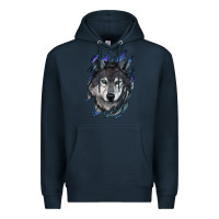 Navy wolf scratch mark Premium Hoodie - RanaPortraitStore