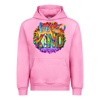 Fuchsia Pink be kind with heart ballons Urban Hoodie - texasbilliewilder