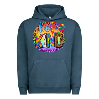 Pigment Midnight Navy be kind with heart ballons Urban Hoodie - texasbilliewilder
