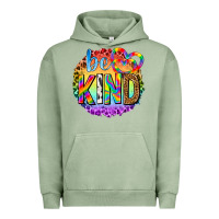 Pigment Oil Green be kind with heart ballons Urban Hoodie - texasbilliewilder