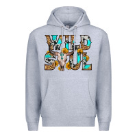 Heather Grey wild soul Premium Hoodie - Zillion Design Studio