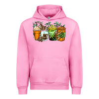 Fuchsia Pink sloth coffee cups Urban Hoodie - Zillion Design Studio