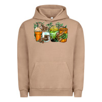 Pigment Burro sloth coffee cups Urban Hoodie - Zillion Design Studio