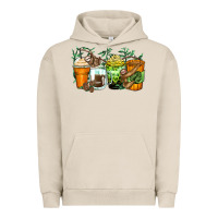 Pigment French Oak sloth coffee cups Urban Hoodie - Zillion Design Studio