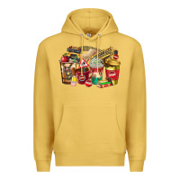 Antique Gold school bus driver coffee cups Premium Hoodie - texasbilliewilder