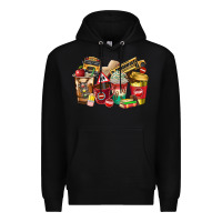 Black school bus driver coffee cups Premium Hoodie - texasbilliewilder