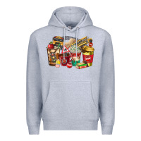 Heather Grey school bus driver coffee cups Premium Hoodie - texasbilliewilder