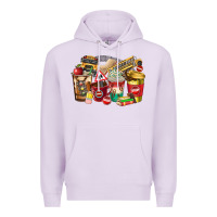 Lilac school bus driver coffee cups Premium Hoodie - texasbilliewilder