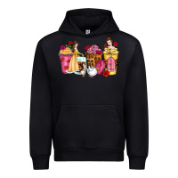 Black princess cartoon coffee cups Urban Hoodie - Zillion Design Studio