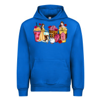 Cobalt princess cartoon coffee cups Urban Hoodie - Zillion Design Studio