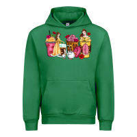 Emerald princess cartoon coffee cups Urban Hoodie - Zillion Design Studio