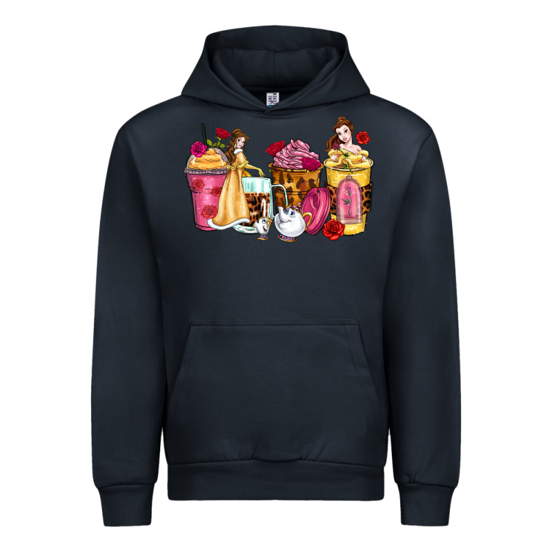 Princess Cartoon Coffee Cups Urban Hoodie by Zillion Design Studio | Teevron