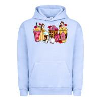 Pigment Grape Ice princess cartoon coffee cups Urban Hoodie - Zillion Design Studio