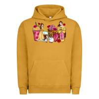 Pigment Peanut Butter princess cartoon coffee cups Urban Hoodie - Zillion Design Studio