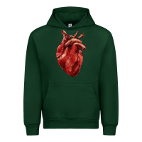 Forest Green Anatomical heart Urban Hoodie - RanaPortraitStore