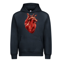 Navy Anatomical heart Urban Hoodie - RanaPortraitStore
