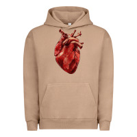 Pigment Burro Anatomical heart Urban Hoodie - RanaPortraitStore