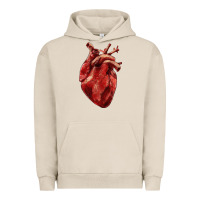 Pigment French Oak Anatomical heart Urban Hoodie - RanaPortraitStore
