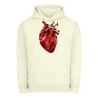 Pigment Pistachio Anatomical heart Urban Hoodie - RanaPortraitStore