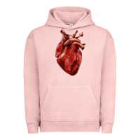 Pigment Salmon Anatomical heart Urban Hoodie - RanaPortraitStore