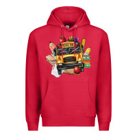 Cardinal school bus driver front Premium Hoodie - texasbilliewilder