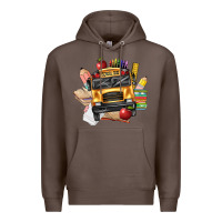 Coffee school bus driver front Premium Hoodie - texasbilliewilder
