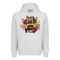 Dove Grey school bus driver front Premium Hoodie - texasbilliewilder