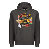 Smoke school bus driver front Premium Hoodie - texasbilliewilder
