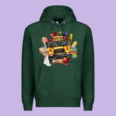 School Bus Driver Front Premium Hoodie Designed By Texasbilliewilder
