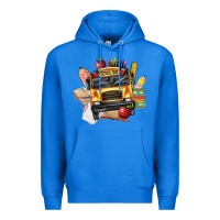 True Royal school bus driver front Premium Hoodie - texasbilliewilder