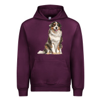 Mauve Wine Australian shepherd Urban Hoodie - RanaPortraitStore