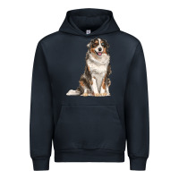Navy Australian shepherd Urban Hoodie - RanaPortraitStore