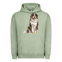 Pigment Oil Green Australian shepherd Urban Hoodie - RanaPortraitStore