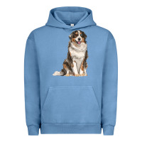 Pigment Pebble Blue Australian shepherd Urban Hoodie - RanaPortraitStore