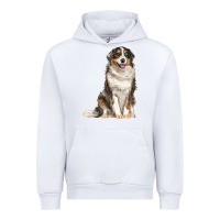 White Australian shepherd Urban Hoodie - RanaPortraitStore