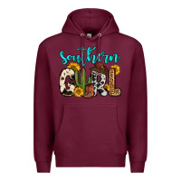 Burgundy southern girl Premium Hoodie - Zillion Design Studio
