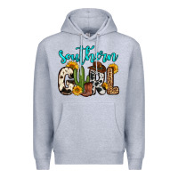 Heather Grey southern girl Premium Hoodie - Zillion Design Studio