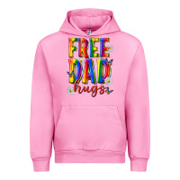 Fuchsia Pink free dad hugs Urban Hoodie - texasbilliewilder