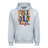 Heather Grey free dad hugs Urban Hoodie - texasbilliewilder