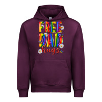 Mauve Wine free dad hugs Urban Hoodie - texasbilliewilder