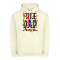 Pigment Pistachio free dad hugs Urban Hoodie - texasbilliewilder