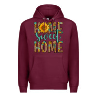 Burgundy home sweet home Premium Hoodie - Zillion Design Studio