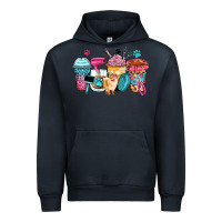 Navy pet groomer coffee cups Urban Hoodie - Zillion Design Studio