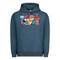 Pigment Midnight Navy pet groomer coffee cups Urban Hoodie - Zillion Design Studio