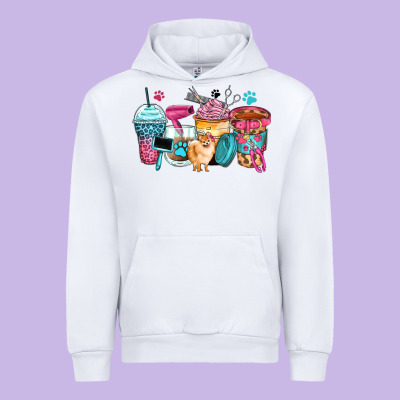 Urban Hoodie pet groomer coffee cups