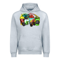 Heather Grey monster truck coffee cups Urban Hoodie - Zillion Design Studio