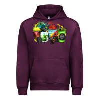 Mauve Wine monster truck coffee cups Urban Hoodie - Zillion Design Studio