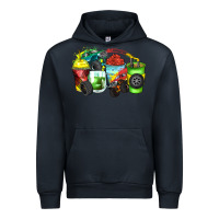 Navy monster truck coffee cups Urban Hoodie - Zillion Design Studio