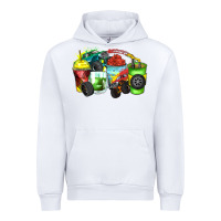 White monster truck coffee cups Urban Hoodie - Zillion Design Studio