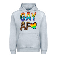 Heather Grey gay af Urban Hoodie - texasbilliewilder